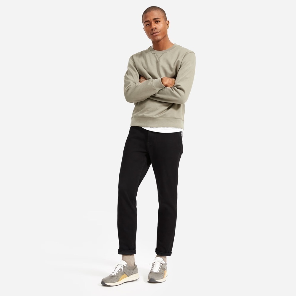 Everlane Men’s The Relaxed 4-Way Stretch Organic Jean in Black Size 30x32 NWT